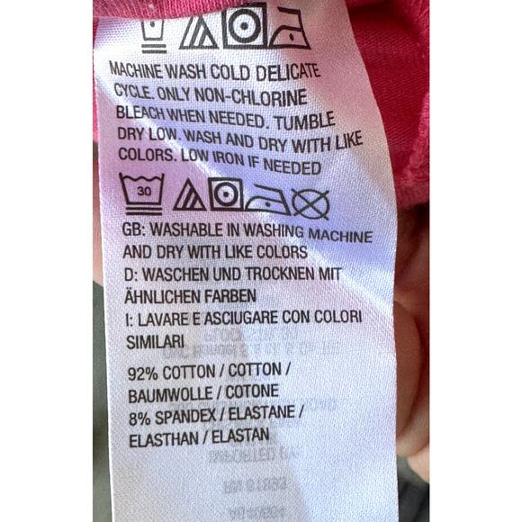 2/$30 Attitudes by Renee QVC Washed Cotton One-Shoulder Top Sz L Summery Pastel - Picture 7 of 8